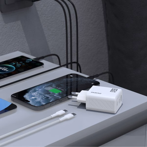 Dudao A29C 65W GaN сетевое зарядное устройство + кабель USB-C - белый