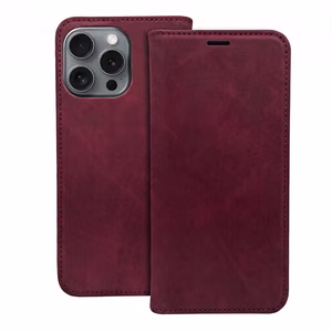 Smart Suede maciņš Honor 600 / Honor 600 Pro bordo