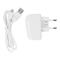 BLUE STAR LITE ceļojumu lādētājs 1A 5W USB A + kabelis USB A uz Lightning TFK-TC-1095B balts