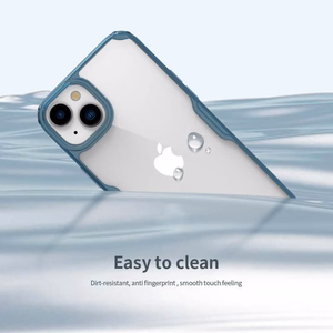 Nillkin Nature Pro TPU apvalks viedtālrunim Iphone 15 Plus caurspīdīgs zilais