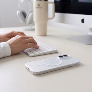 Tech-Protect MagZero MagSafe maciņš iPhone 17, matēti balts