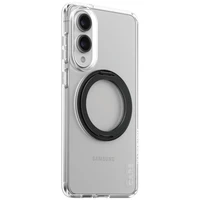 CARE by PanzerGlass Funkcionāls melns viedtālruņa apvalks ar statīvu un QI Samsung Galaxy S25 Edge - caurspīdīgs