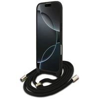 Guess 4G Big Logo Cord Stap soma pāri plecam viedtālrunim iPhone 17 Air - brūns