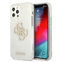 Guess GUHCP12LPCUGL4GTR iPhone 12 Pro Max 6.7" caurspīdīgs cietais apvalks Spīdums 4G Liels Logotips