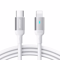 Joyroom Extraordinary Series A10 Lightning / USB-C PD 20W kabelis 1.2 m - balts
