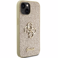 Guess GUHCP15MHG4SGD iPhone 15 Plus / 14 Plus 6.7" zelta/zelta hardcase Glitter Script Big 4G