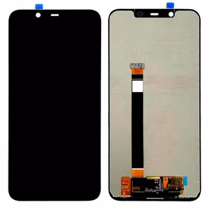 LCD displejs saderīgs ar Nokia 7.1 Plus melns HQ