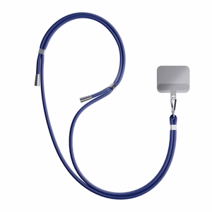 3mk EasyClip tālruņa aukliņa, tumši zila (sudraba krāsas furnitūra)