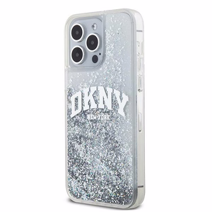 DKNY viedtālruņa apvalks iPhone 15 Pro Max 6,7" DKHCP15XLBNAET balts HC šķidrie spīdumi ar arku logotipu
