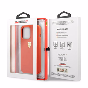 Ferrari FESSIHCP13XRE iPhone 13 Pro Max 6.7" ciets silikona viedtālruņa apvalks sarkans/sarkans