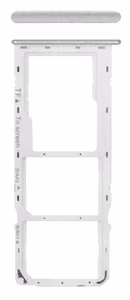 SIM card holder Samsung A226 A22 5G Balts original (service pack)