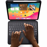 DUX DUCIS planšetdatora apvalks DK salokāms ar bezvadu tastatūru skirtas iPad Pro 11 (2024) - melns (m)