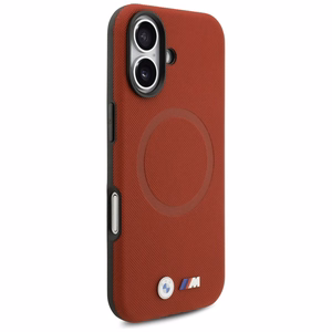 BMW M FW Metal Logo MagSafe futrālis iPhone 17 - Sarkans