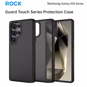 Rock Guard Touch Matte Series Magnētiskais viedtālruņa apvalks Samsung Galaxy S25 Ultra melns