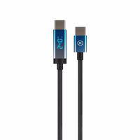 Blavec Kabelis Velox pīts - Typ C na Typ C - PD 240W 5A LED display 1,2 metra Apple CarPlay/Android Auto (CVE-CC5B12) melns