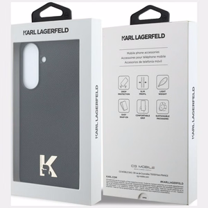 Karl Lagerfeld vāks Samsung A37 (PU with K-Head Logo) melns