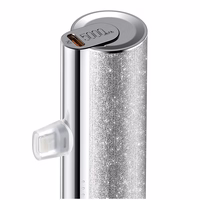 VEGER portatīvais lādētājs 5000 mAh ar iebūvētu savienotāju Lightning PD QC3.0 2,4A 12W PlugOn (W0573P) sudraba