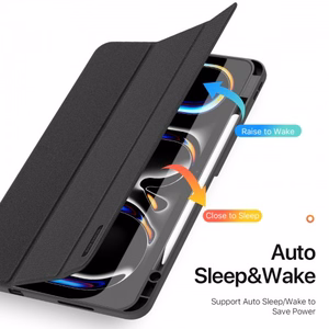 Maciņš Dux Ducis Domo priekš Samsung X110 / X115 Tab A9 8.7 / X130 (X113 / X135) Tab A11 8.7 melns
