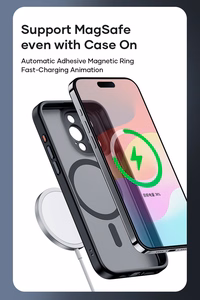 Rock Guard Touch Matte sērijas magnētiskais viedtālruņa apvalks Iphone 15 Plus melns