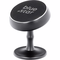 BLUE STAR magnētiskais automašīnas turētājs paneļa stiprinājumam MID STICK, melns