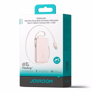 Внешний аккумулятор Joyroom "JR-PR2L" розовый 10000mAh (35W)