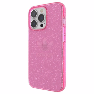 Adidas OR aizsargājošs caurspīdīgs apvalks Spīdums iPhone 13 Pro / iPhone 13 - rozā