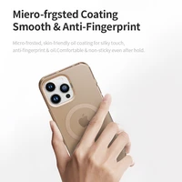 Rock Matte sērijas magnētiskais viedtālruņa apvalks Iphone 16 melns