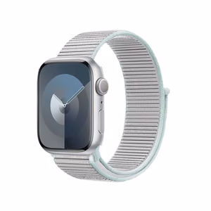 Crong Nylon Sport siksniņa Apple Watch 38 / 40 / 41 mm un 42 mm (Series 10 / 11) modeļiem, pasteļpelēka