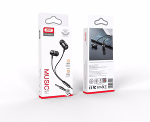 XO vadu earphones EP64 jack 3,5 mm melns