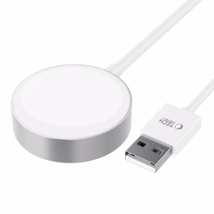 Tech-Protect UltraBoost magnētiskais indukcijas lādētājs ar USB-A savienotāju Apple Watch 1.2m - balts