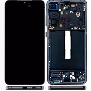 LCD ekrāns Samsung G990 S21 FE 5G ar skārienjutīgo ekrānu un rāmi Graphite oriģināls (service pack)