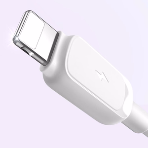 Joyroom Multi-Color Series A14 Lightning / USB-A 2.4A 1.2 m kabelis - balts