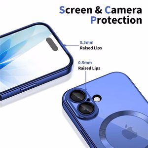 Tech-Protect MagFlex MagSafe maciņš iPhone 17 caurspīdīgs tumši zils