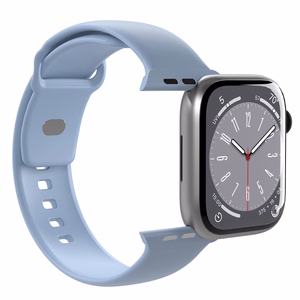 Силиконовый ремешок Puro Icon для Apple Watch 38 / 40 / 41 мм - голубой (2 шт.)