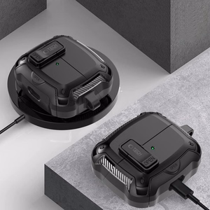 Tech-Protect silikona apvalks ar āķi Samsung Galaxy Buds 3 / 3 FE / 3 Pro austiņām - melns