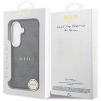 Guess maciņš 4G Embossed Ring MagSafe for Samsung Galaxy S26 Plus melns