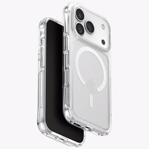 Uniq LifePro Xtreme Magclick uzlādes apvalks viedtālrunim iPhone 17 Pro - caurspīdīgs ar spīdumiem