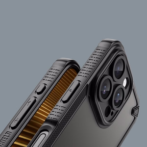 Defender Matēts maciņš for iPhone 16 Pro Max 6,9" melns