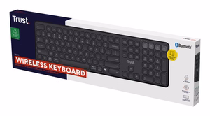 Trust Vaiya US Black USB + RF Wireless + Bluetooth - keyboard