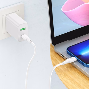USB kabelis Hoco X93 60W USB-C uz USB-C 1.0m, balts