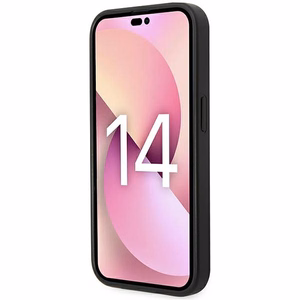 Karl Lagerfeld Saffiano Mono Metāla Logotips iPhone 14 Pro Max 6.7" Viedtālruņa apvalks - pelēka