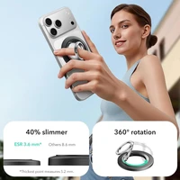 ESR Magnetic HaloLock MagSafe telefona turetajs - Melns