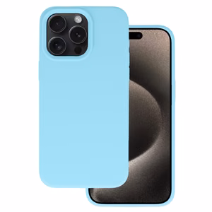 Silicone Lite Case for iPhone 15 Plus Light Blue