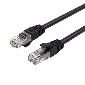 Orico PUG-C6 CAT6 1000Mbps RJ45 Ethernet tīkla kabelis LAN apaļš 8m - melna