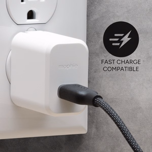 mophie Chargestream USB-C to USB-C kabelis 1m, melns