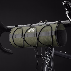 Rockbros 30110049001 velosipēda stūres soma 2 l - zaļa