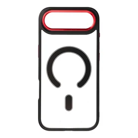 Viedtālruņa apvalks COLOR EDGE MAG COVER saderīgs ar MagSafe IPHONE 17 Air - melns sarkans