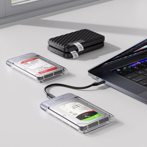 Orico TX25C3 2,5" HDD/SSD USB-C 5Gb/s diskdzinis - caurspīdīgs