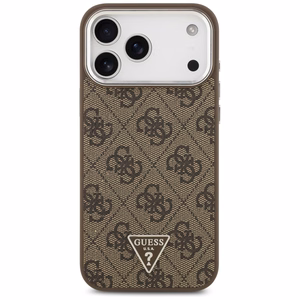 Guess 4G Triangle Logo MagSafe case for iPhone 17 Pro Max - brown