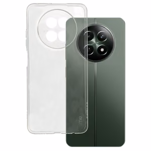 Īpaši plāns 1mm viedtālruņa apvalks Realme 12 5G caurspīdīgs